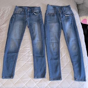Two mid & high rise jeans